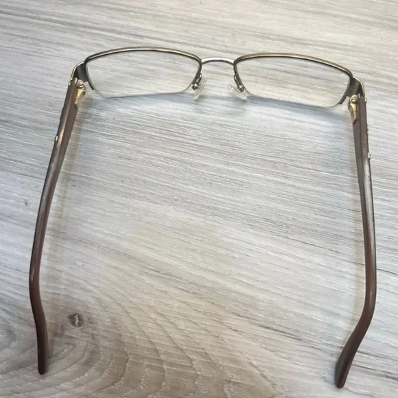 GUCCI GG2878 MI2 Italy Mocha Brown Half Rimless Eyeglasses Frame 52-17-135. - Picture 3 of 12